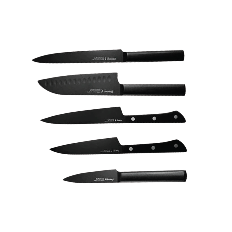 FISSMAN Tanto Kuro + Shinto Knives - 5 Pack